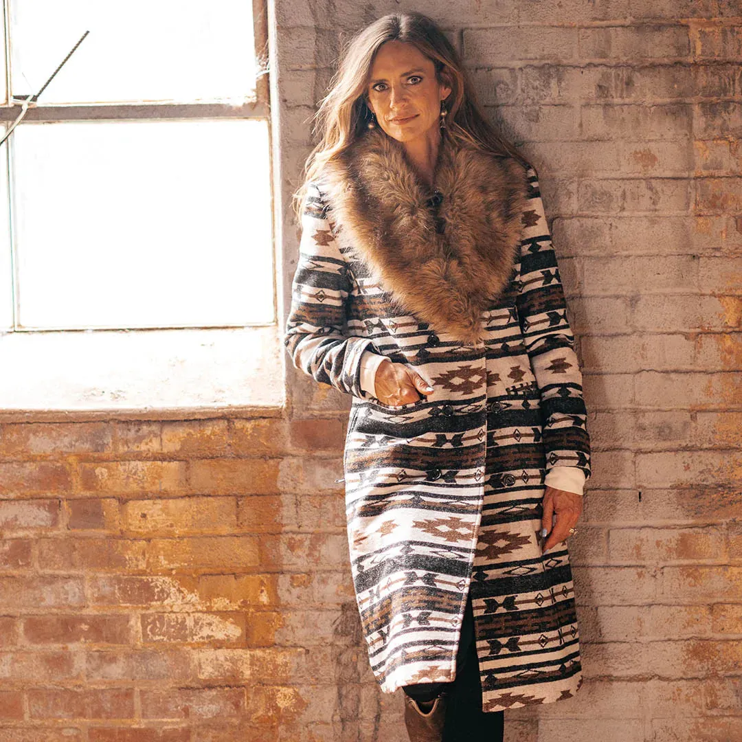 STS Beth Aztec Fur Collar Jacket