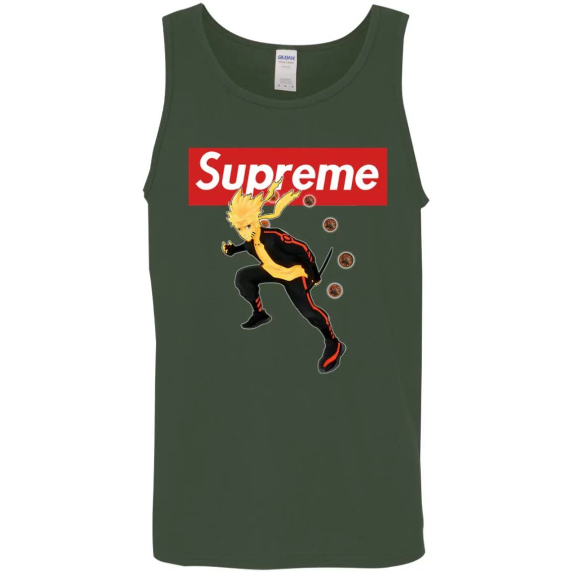 Supreme Naruto T-shirt Men Cotton Tank