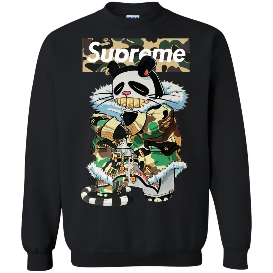 Supreme Panda Kung Fu T-shirt Crewneck Pullover Sweatshirt