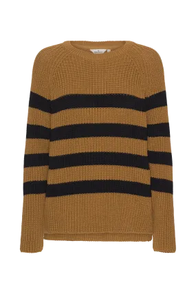 Sweety Sweater Striped - Bronze Brown/Black Stripe