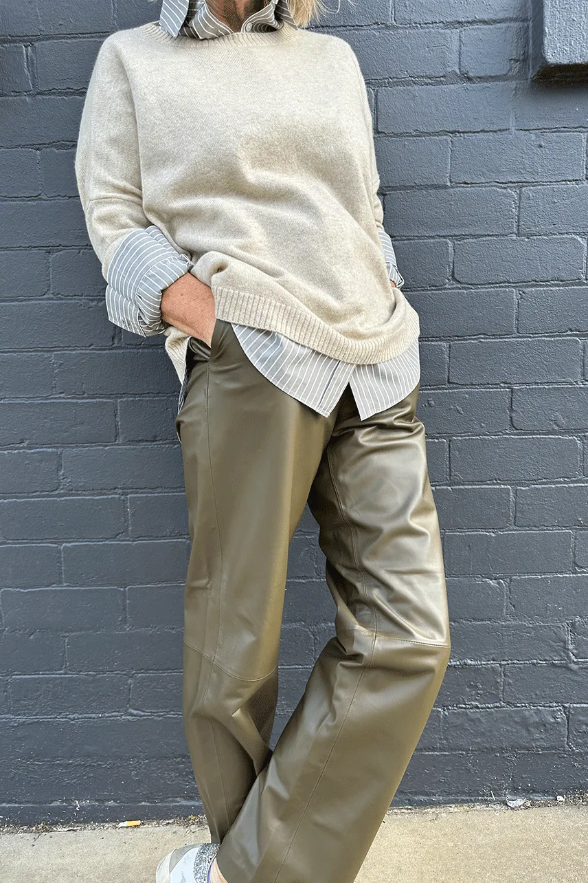 Syracuse Leather Pant | Combat