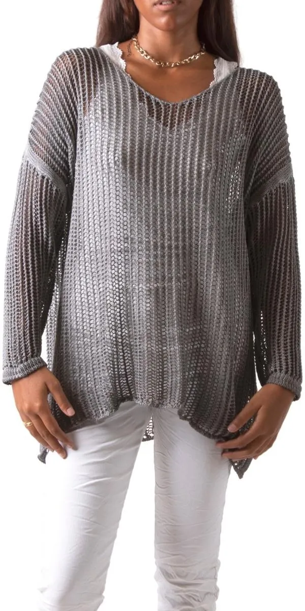 Taranto Knit Mesh Sweater