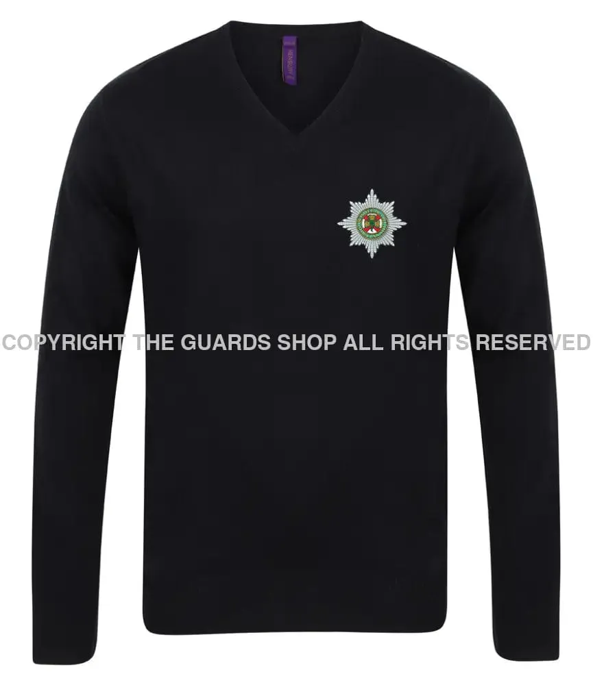 The Irish Guards Lightweight V Neck Sweater