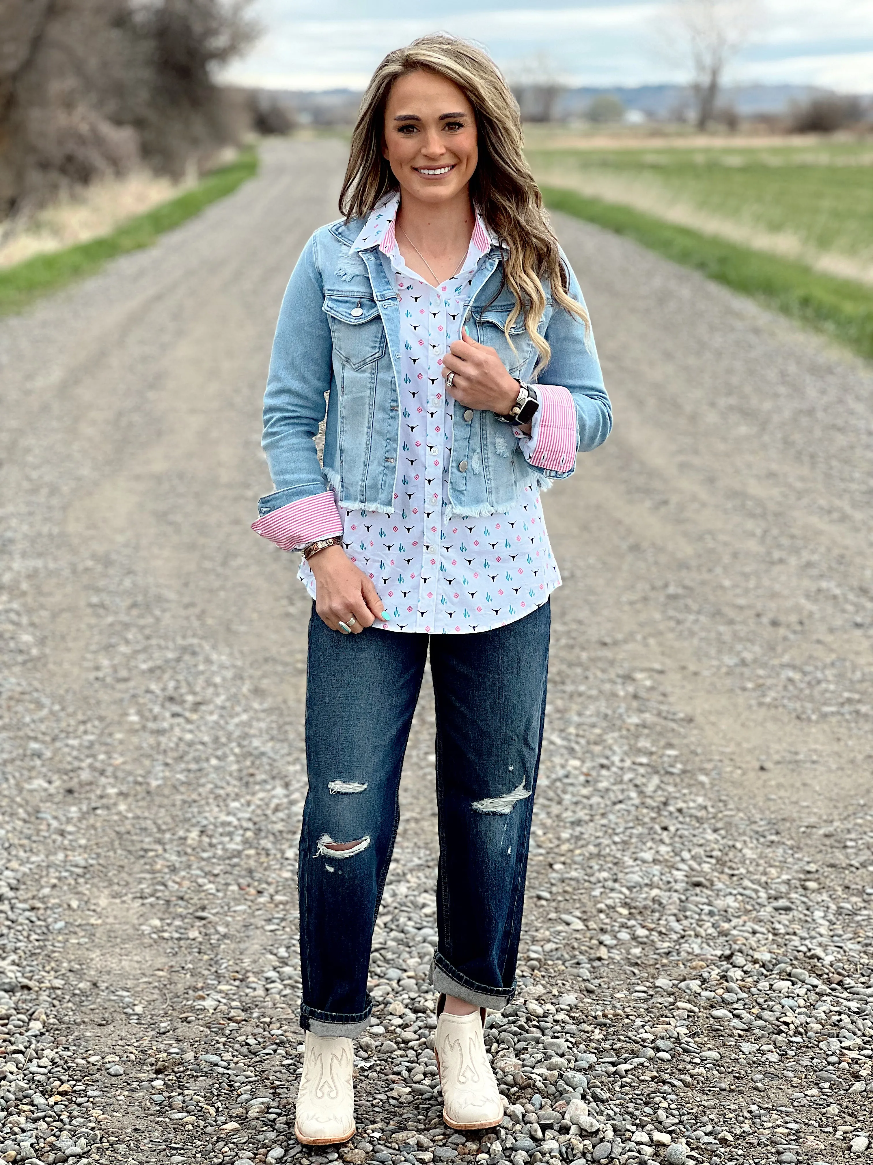 The Sedona Cactus Button Up