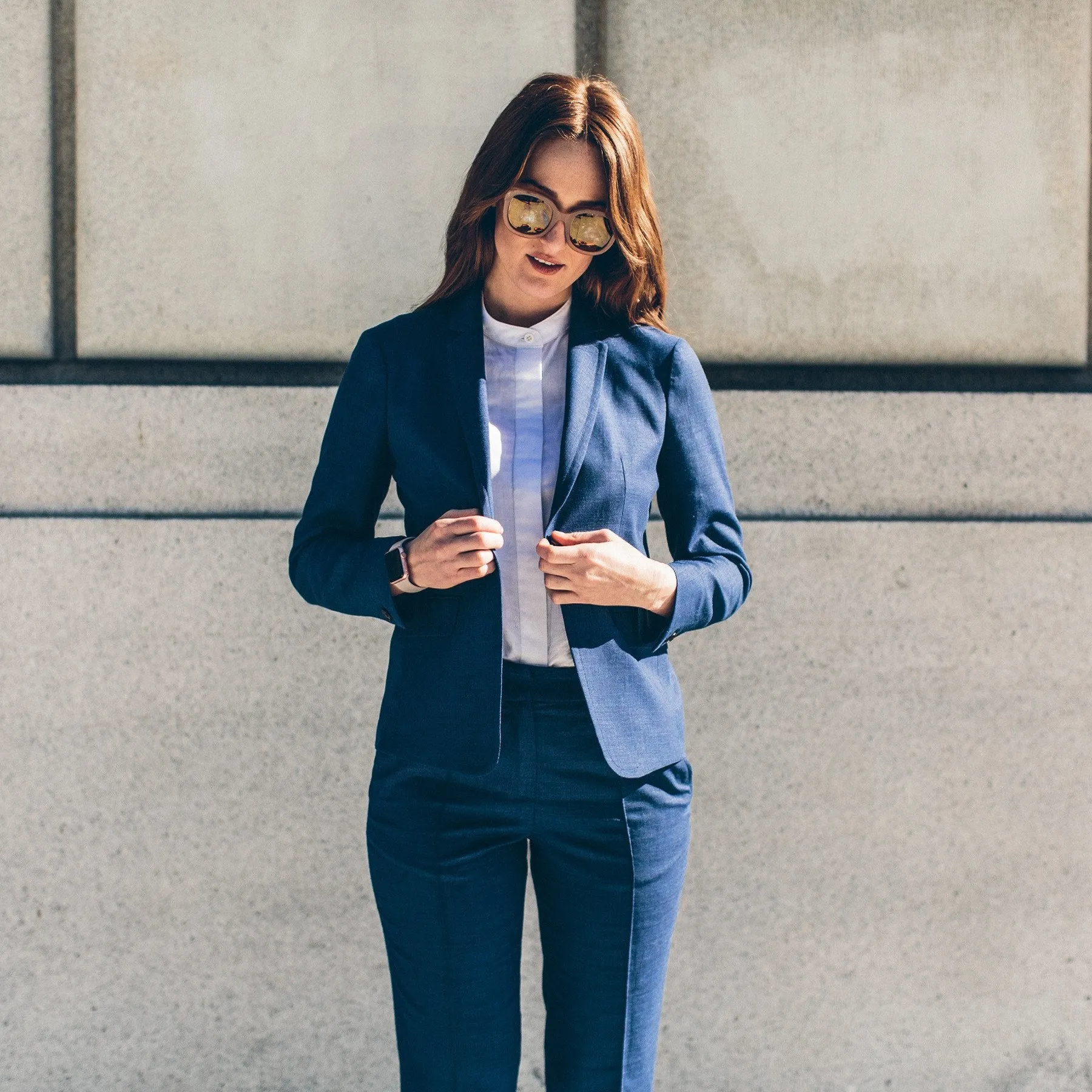 The Telegraph Blazer in Cobalt