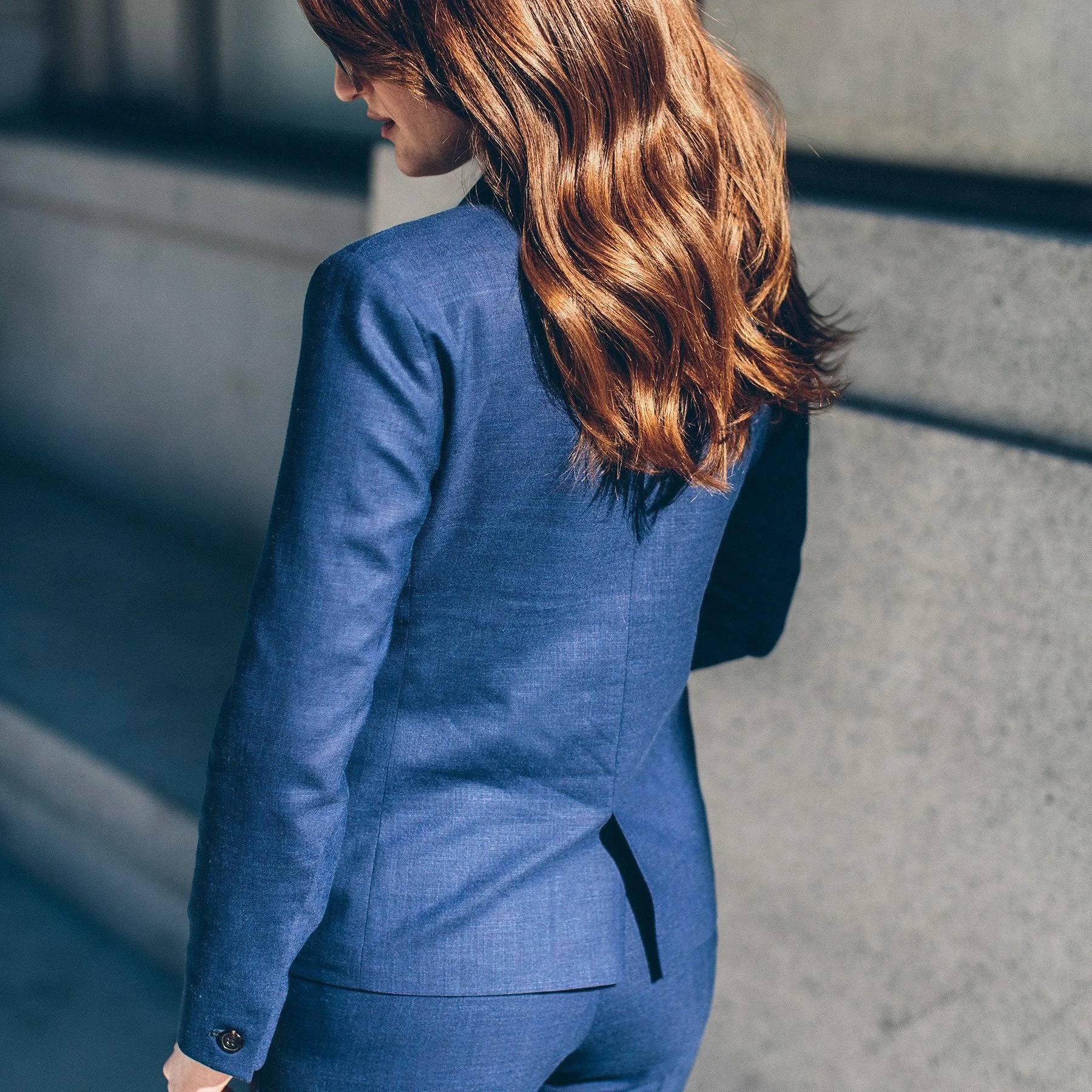 The Telegraph Blazer in Cobalt