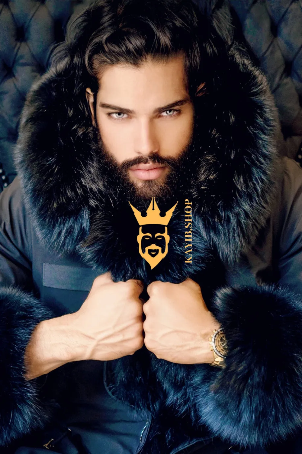 The Ultimate Men's Black Fox Fur Parka: Luxurious Style and Versatility