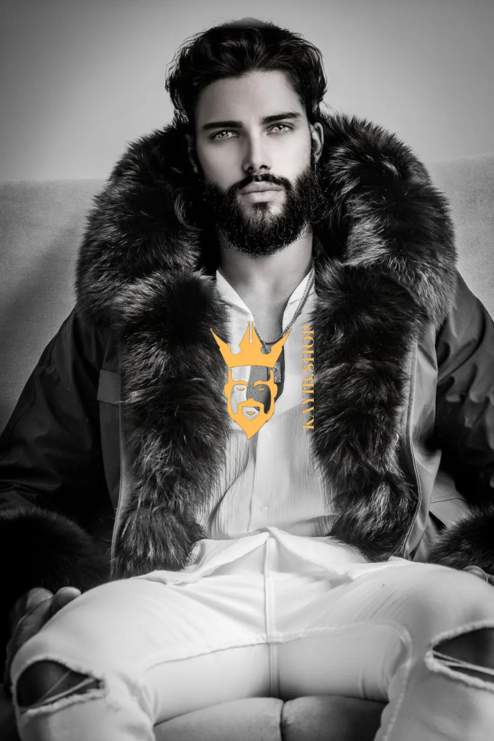 The Ultimate Men's Black Fox Fur Parka: Luxurious Style and Versatility