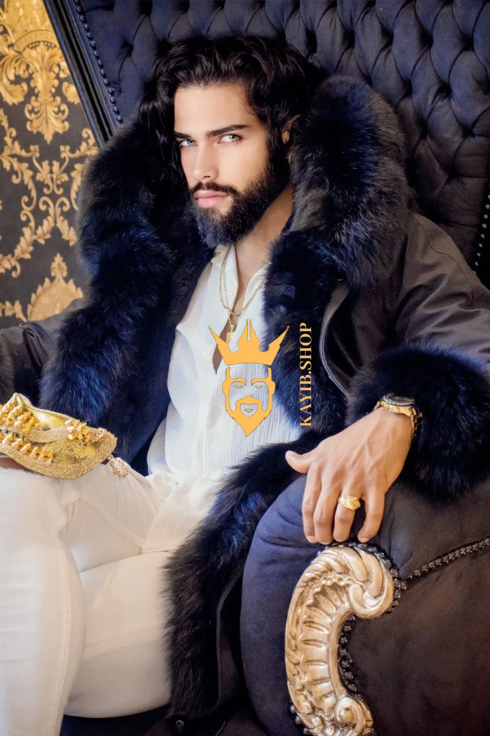 The Ultimate Men's Black Fox Fur Parka: Luxurious Style and Versatility