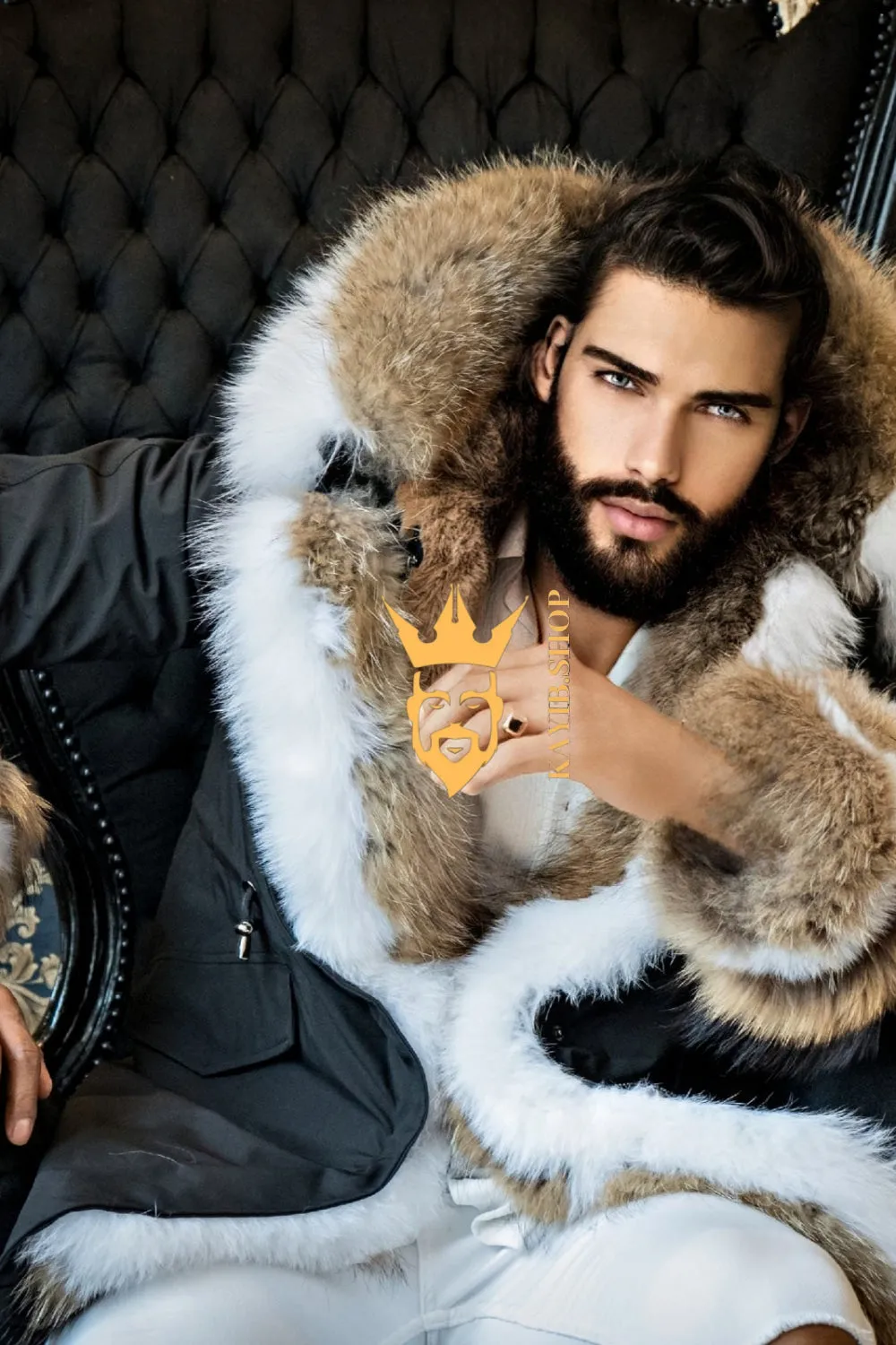 The Ultimate Men's Black Fox Fur Parka: Unleash Your Winter Style