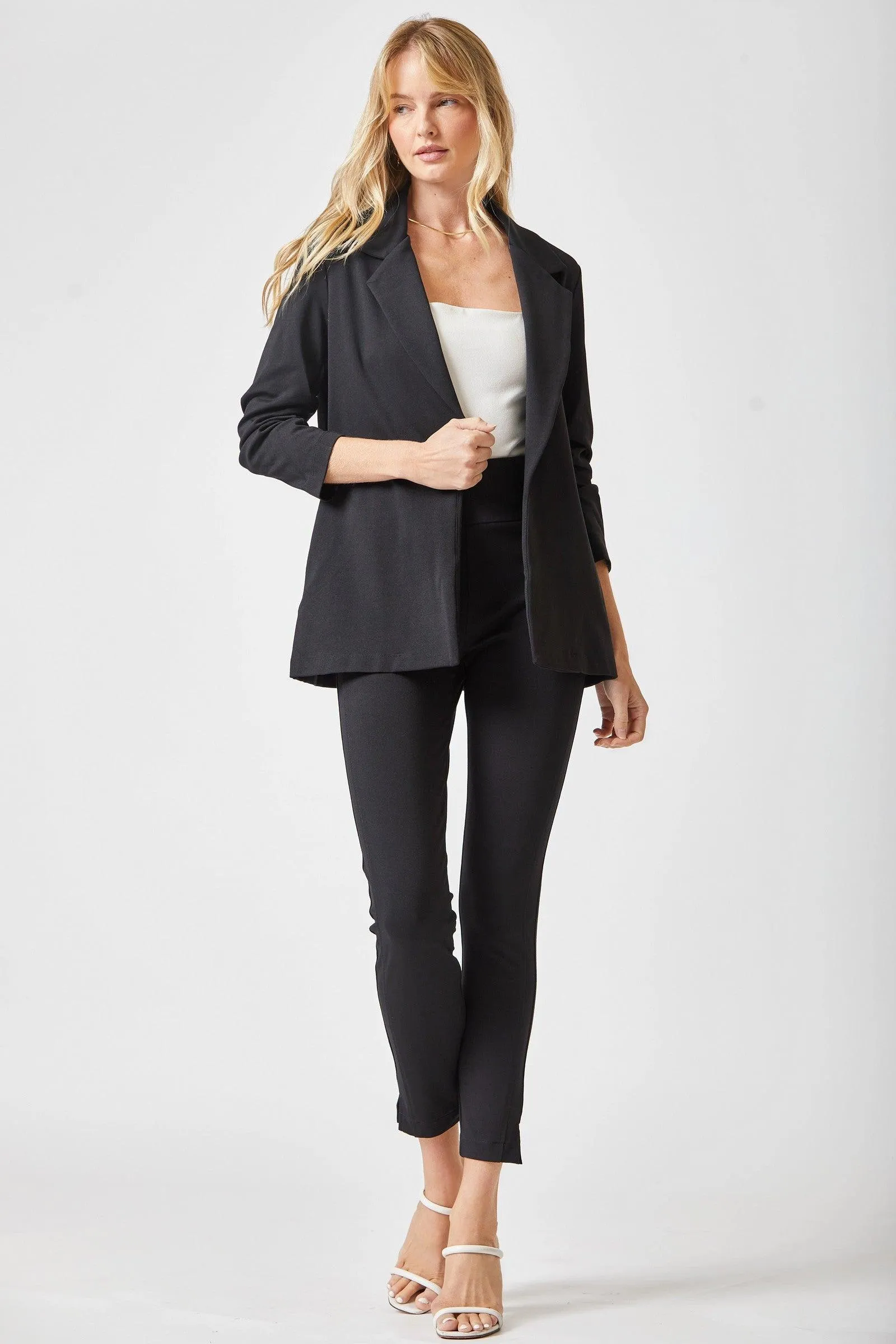 Three Quarter Sleeve Blazer