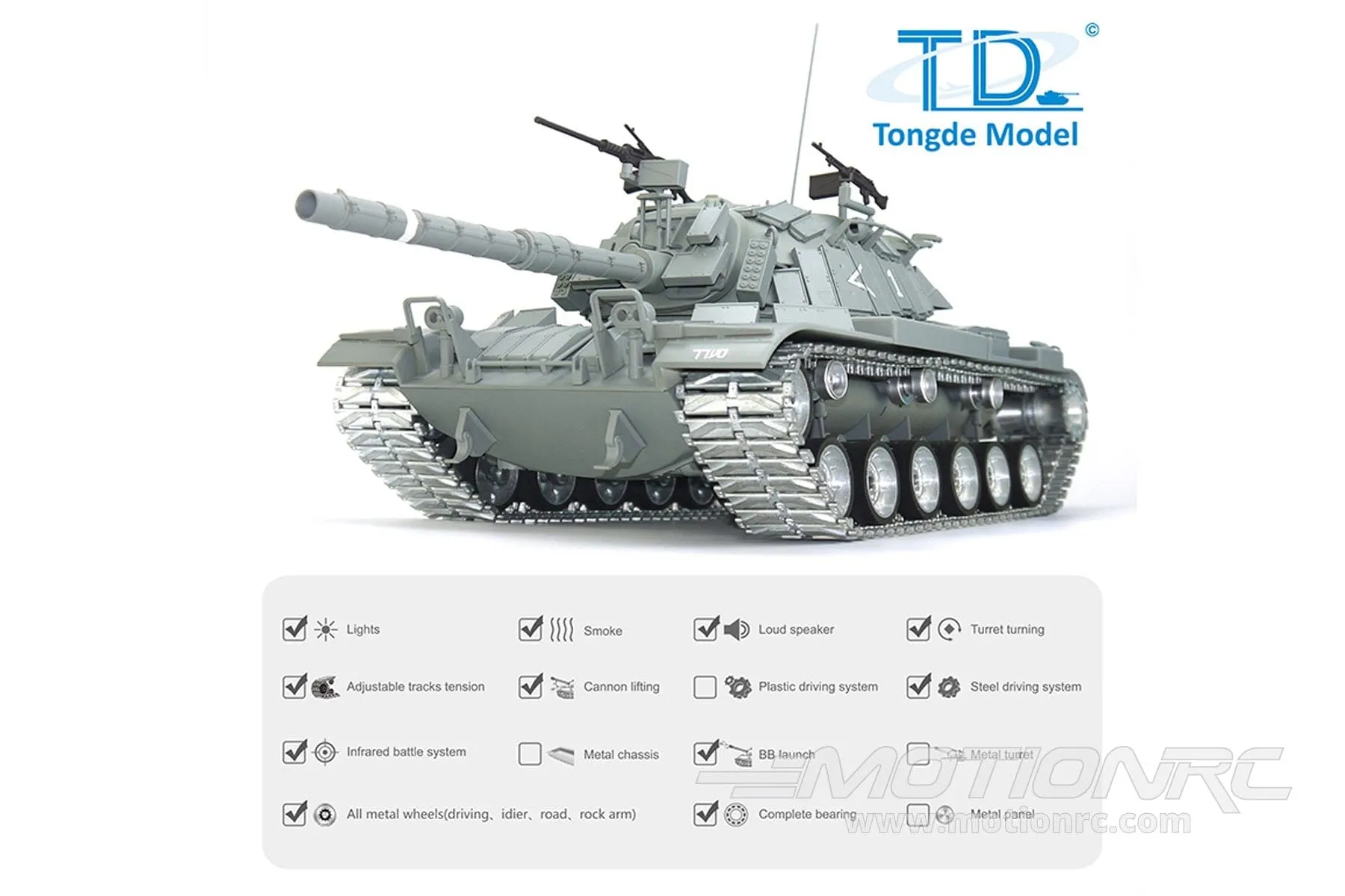 Tongde IDF M60 ERA Professional Edition 1/16 Scale Battle Tank - RTR