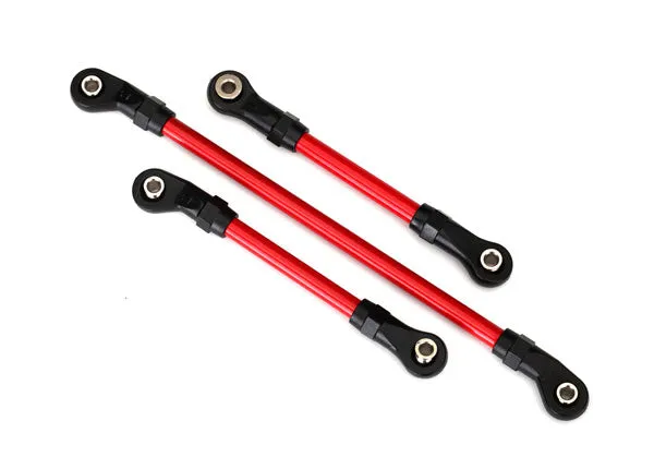 Traxxas Powder Coated Steering Link Set and Panhard: TRX-4 Lift Kit (Red)