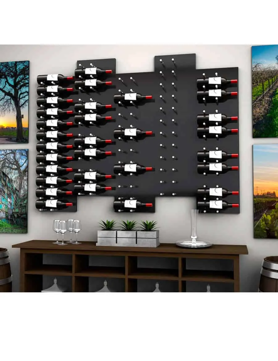 Ultra Wine Racks - Fusion HZ Label-Out Wine Walls Alumasteel (3 Foot)