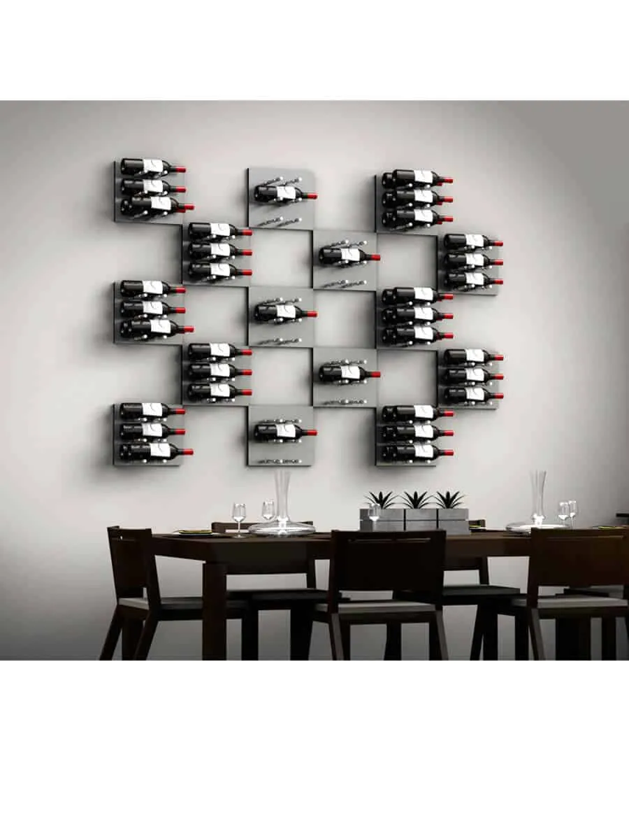 Ultra Wine Racks - Fusion Panels HZ Alumasteel (3 to 9 Bottles)