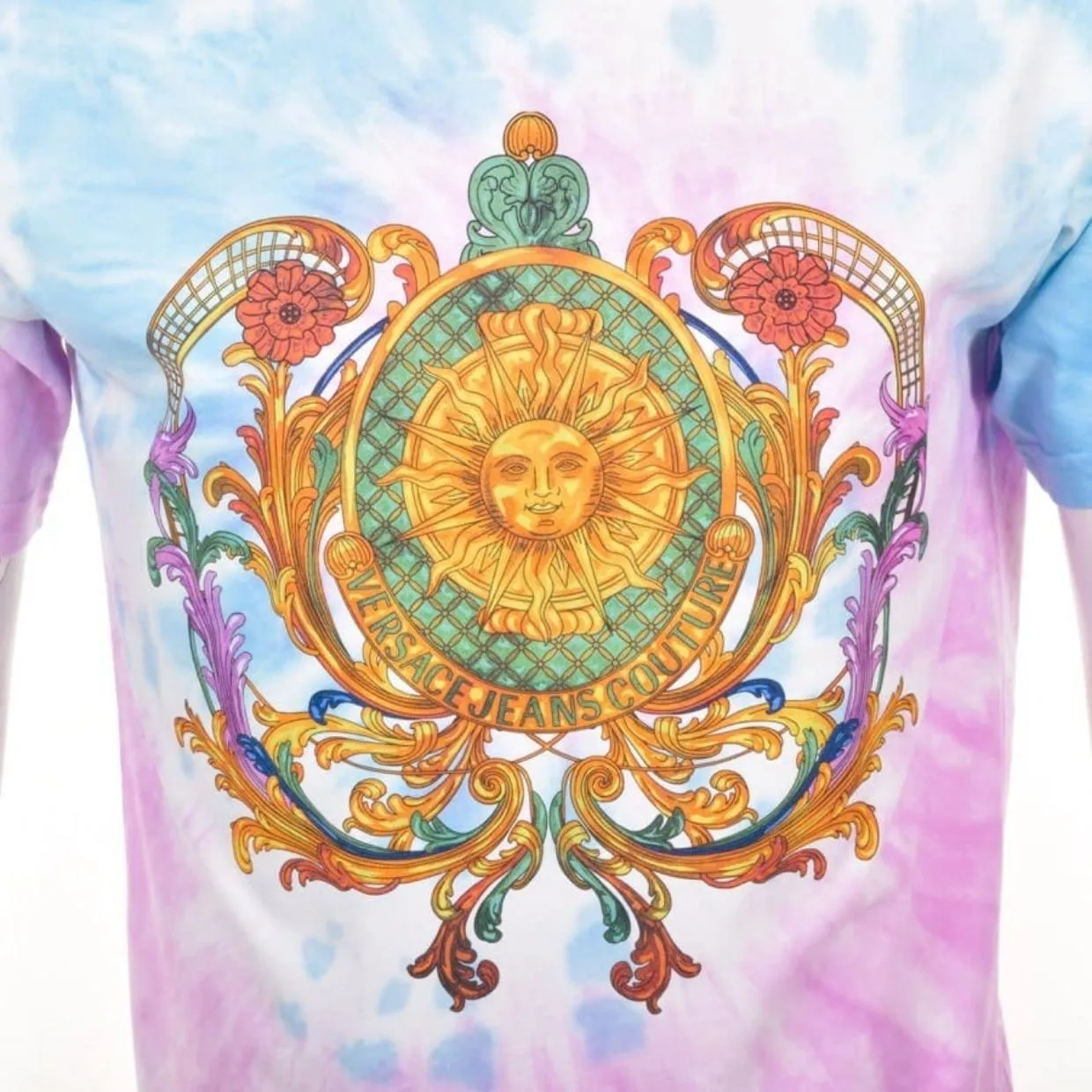 Versace Jeans Couture Sun Print Tie Dye T-Shirt