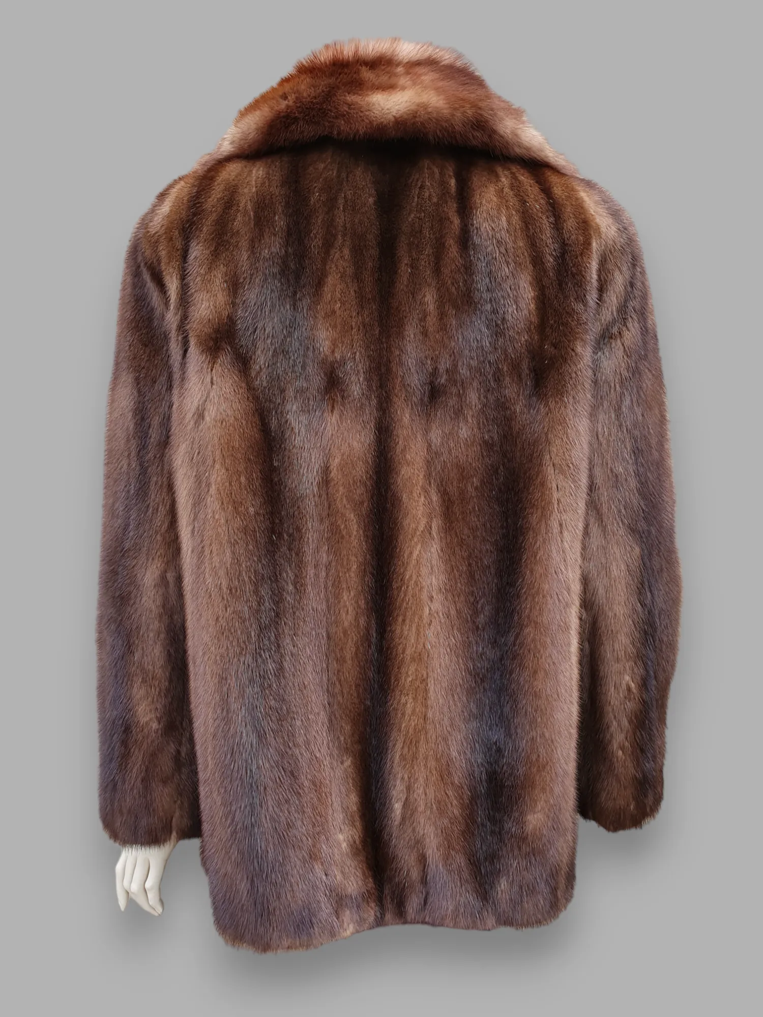 Vintage Autumn Haze Mink Jacket w/ Sable Collar  -Small/Medium