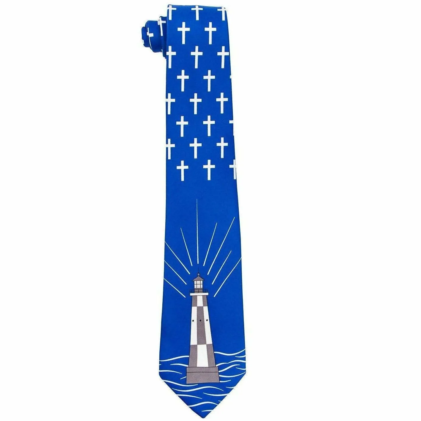 Vittorio Farina Men's Religious Satin Necktie & Pocket Square