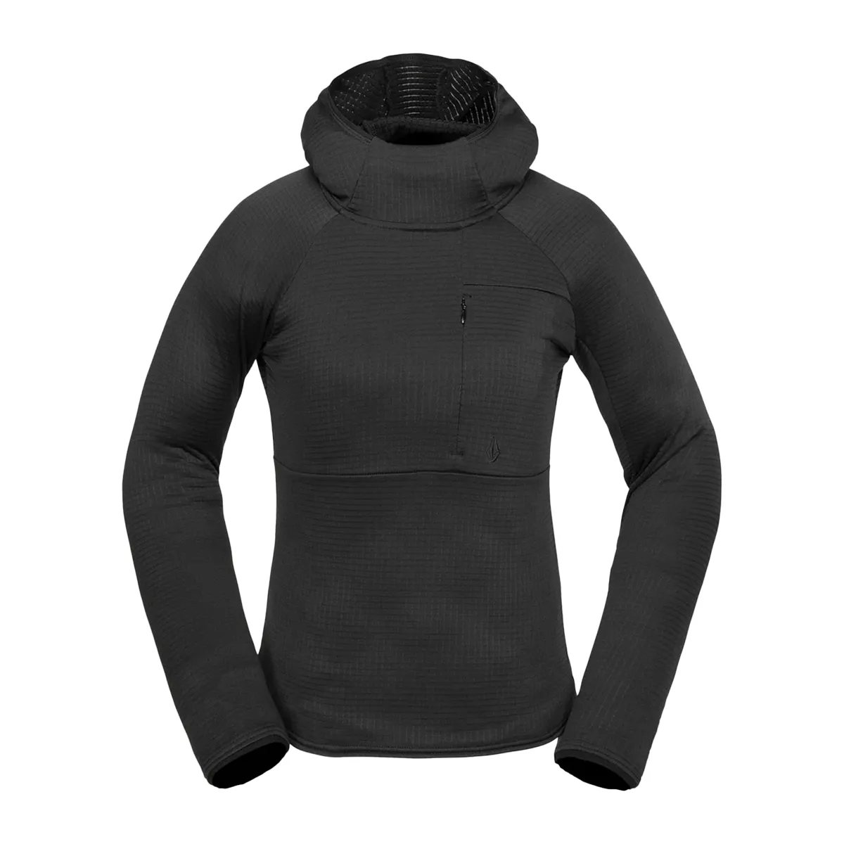 Volcom Women's Gridlock Balaclava Hoodie - Black