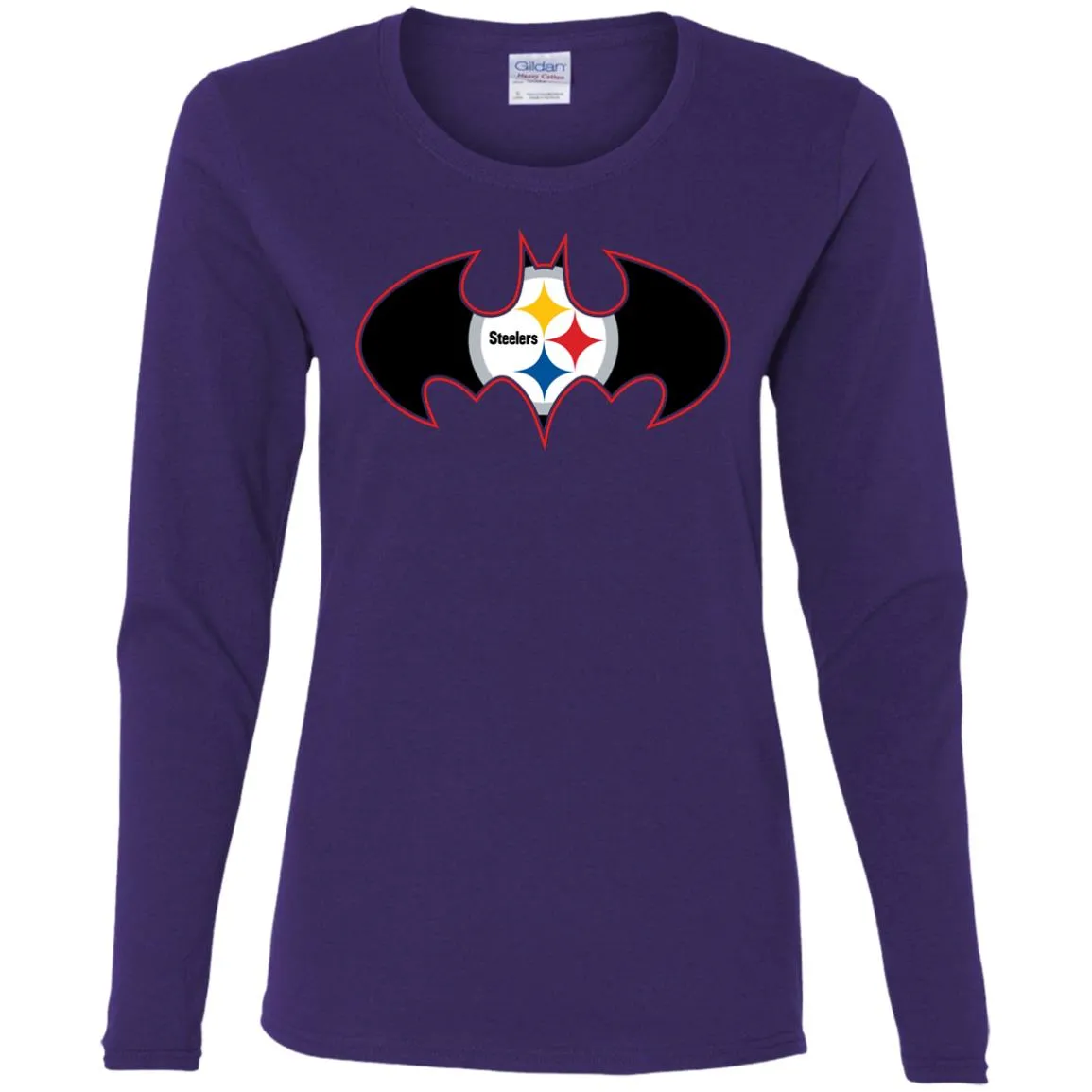 We Are The Pittsburgh Steelers Batman Nfl Mashup Women Long Sleeve Shirt