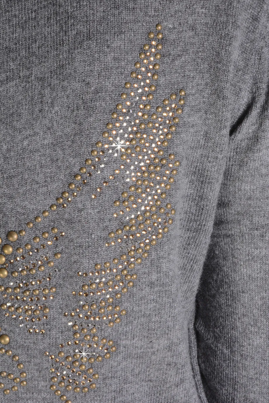 WEST DESERT Grey Studded Sweater