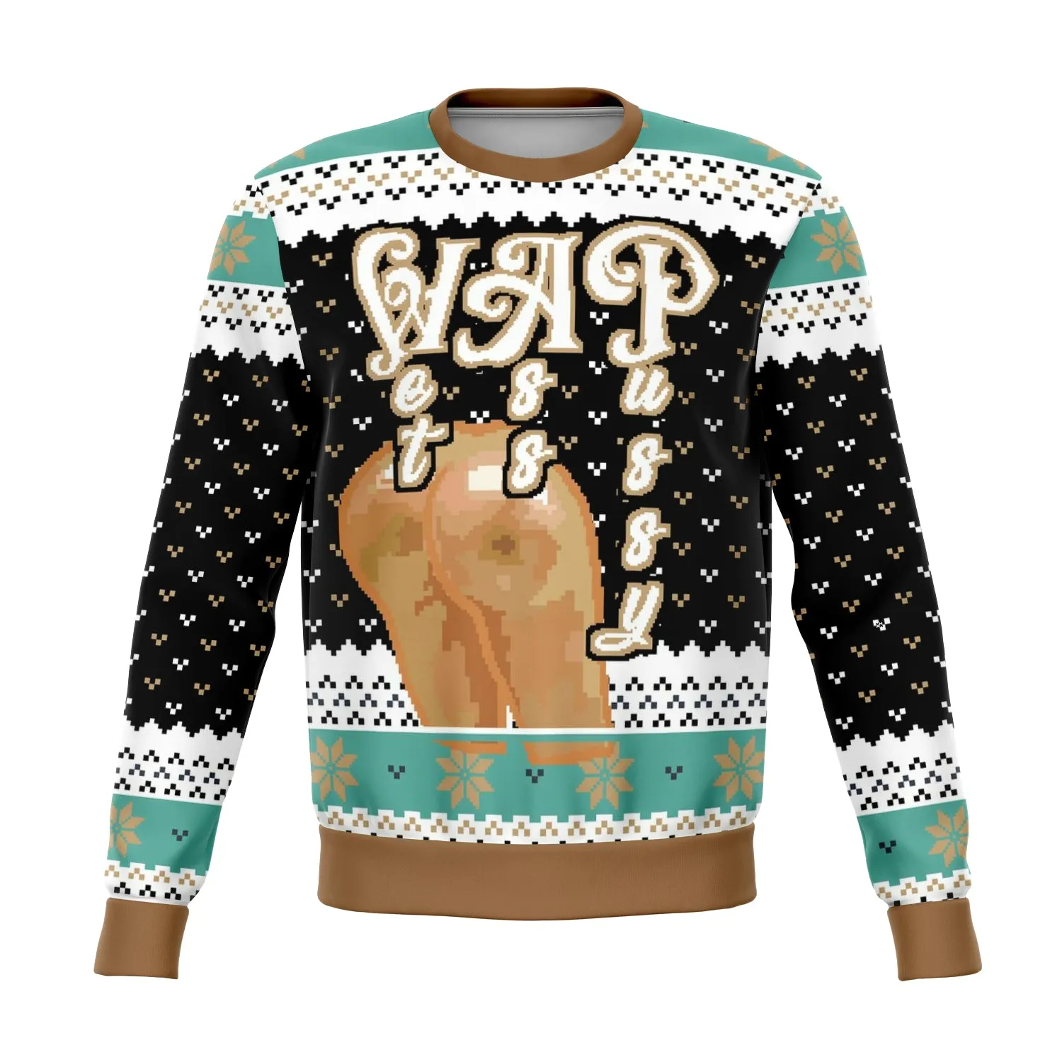 WET ASS PU**Y INITIALS UGLY CHRISTMAS SWEATER