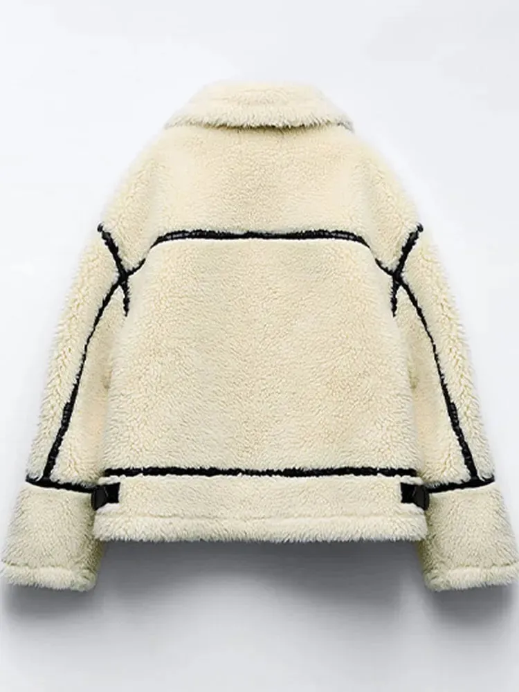 Wjczt outfit ideal Keep You Cozy Faux Fur Zipper