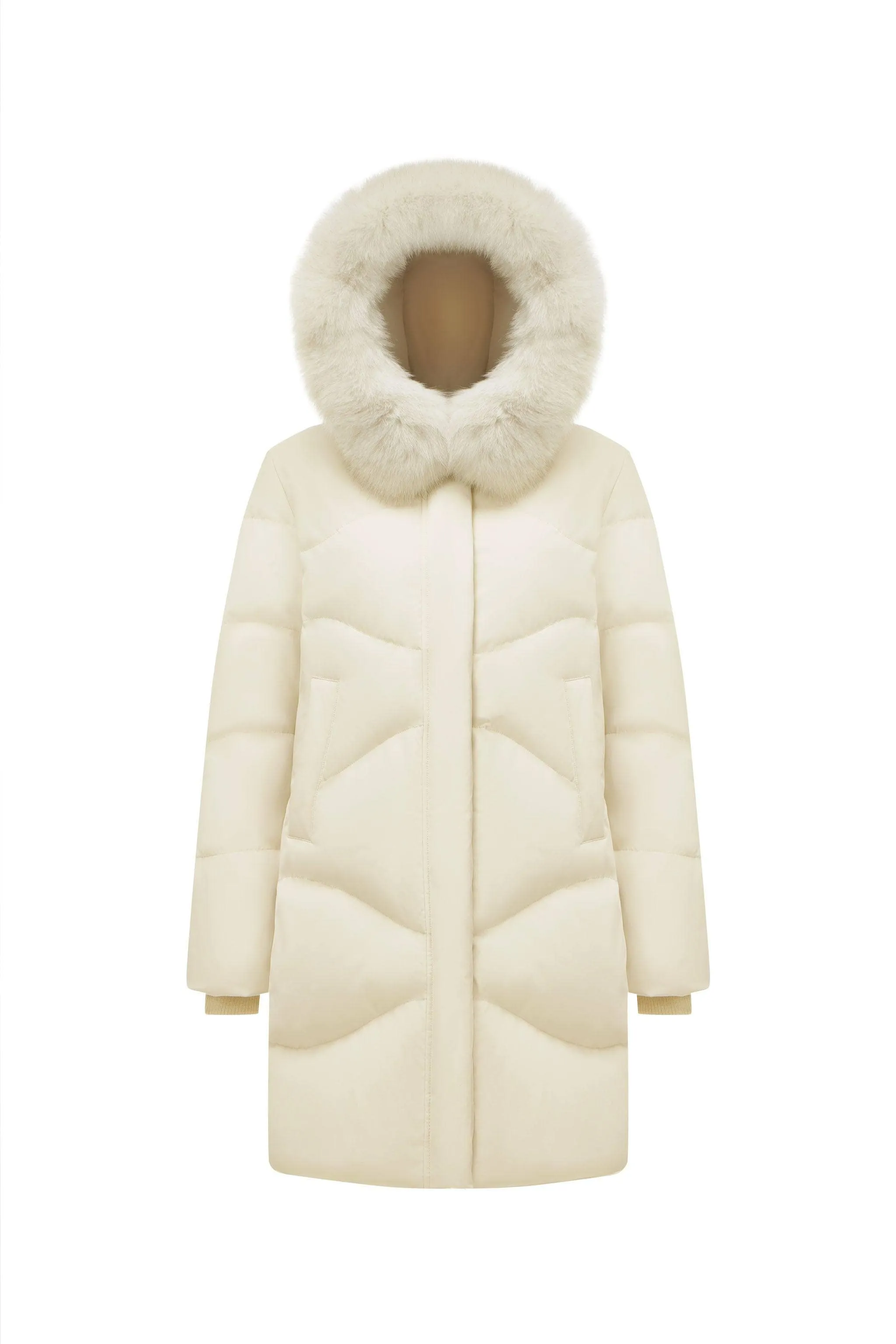 Women's Classic Casual Down Parka with Fur 5126