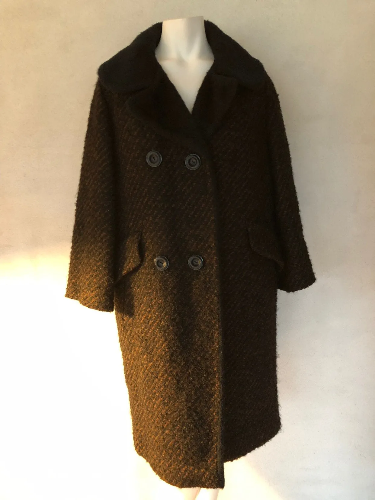 Wool Faux Fur Coat