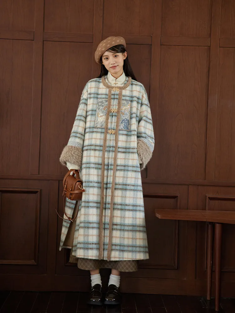 Xue Hou 雪后 After the Snow Modernized Ming Yuanling Pi Ao Fuzzy Coat & Xuanqun Skirt Set