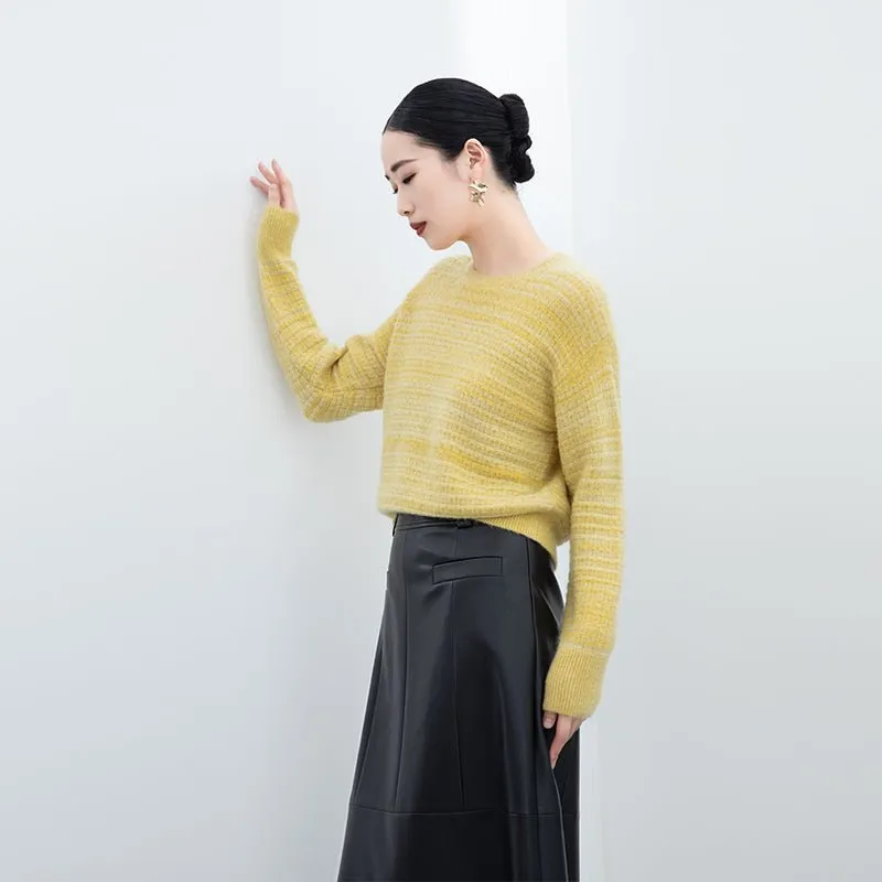 Yellow Oversize Wool Sweater