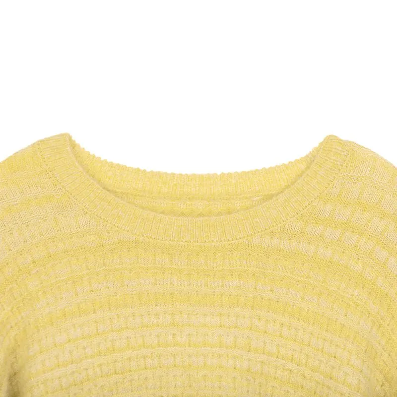 Yellow Oversize Wool Sweater